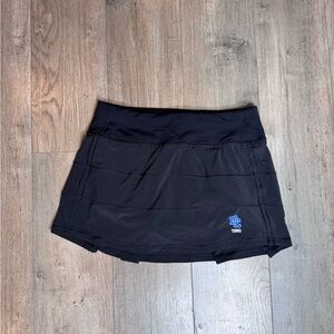 Lululemon Black Tennis Skirt with built in shorts  size 4